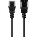 Goobay 50081 power cable Black 2 m IEC C14 IEC C13
