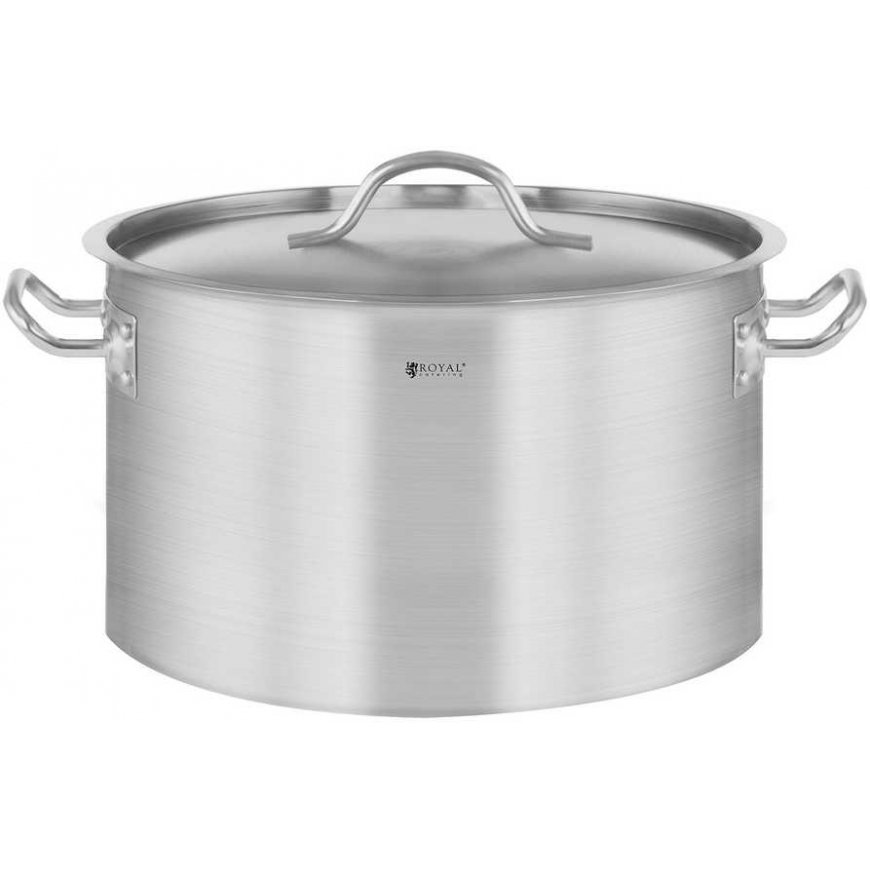 Royal Catering Cooking pot with lid, stainless steel, for induction cooker, 14 l – 2
