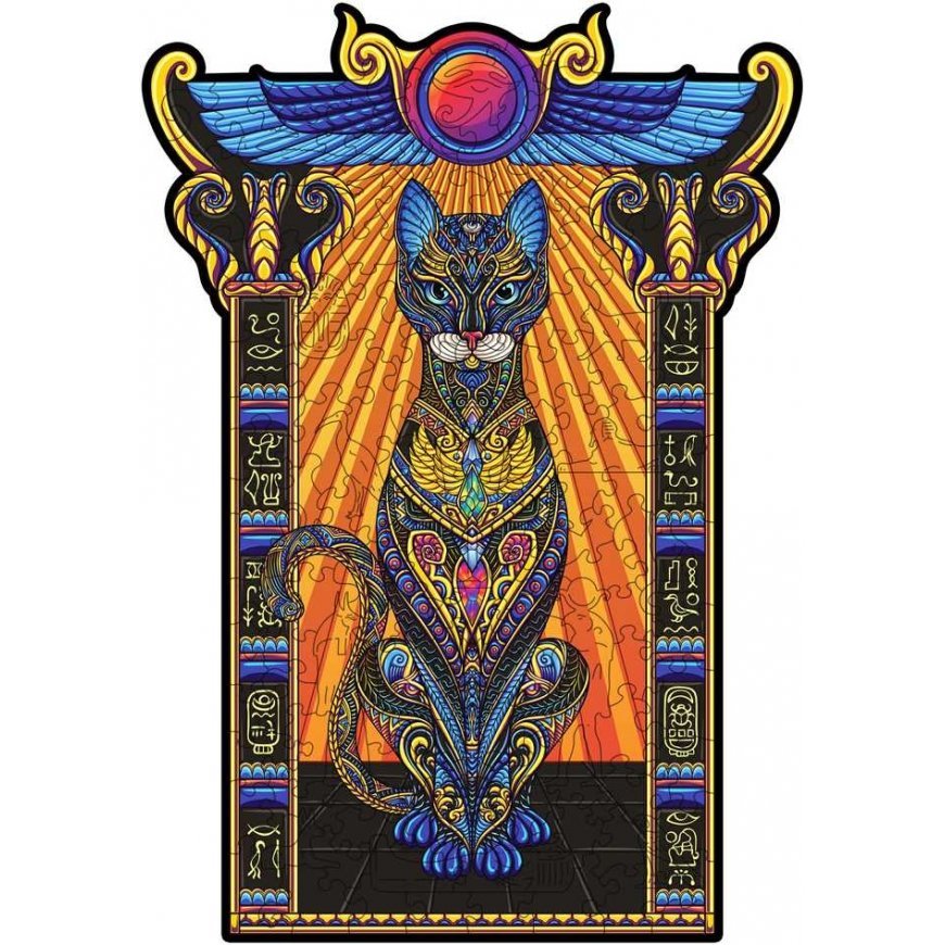 Fantasy Puzzles Bastet Wooden Puzzle M Size (150 pieces) – 4