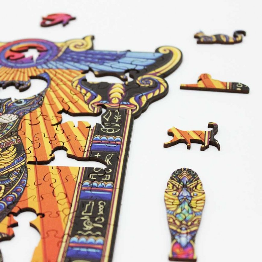 Fantasy Puzzles Bastet Wooden Puzzle M Size (150 pieces) – 5