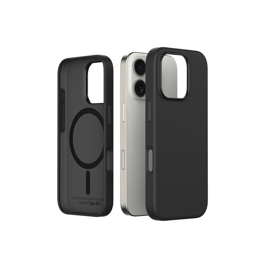 Case Araree etui Typoskin M iPhone 16 Pro 6.3" black/black AR20-02117A – 2