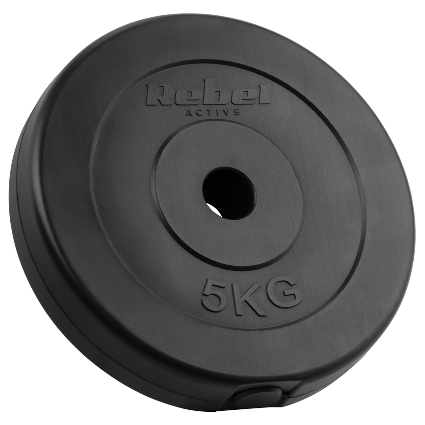 Set of bituminous weights 4x5kg, hole 31mm, classic plate, REBEL ACTIVE – 2