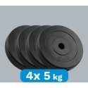 Set of bituminous weights 4x5kg, hole 31mm, classic plate, REBEL ACTIVE Set of bituminous weights 4x5kg, hole 31mm, classic plate, REBEL ACTIVE