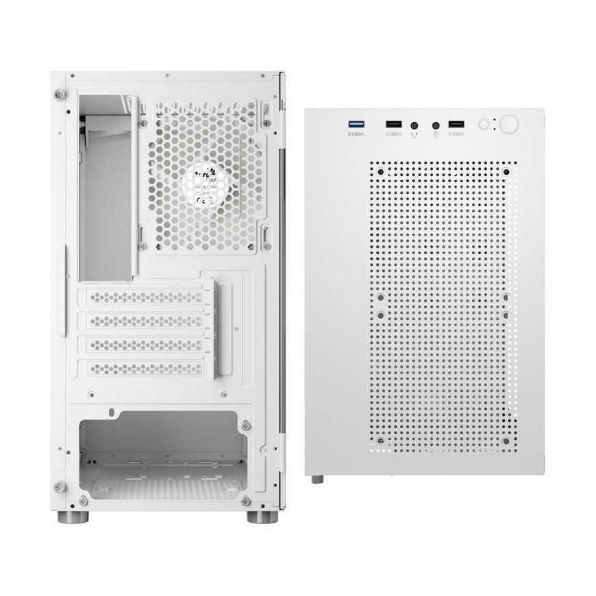 Aerocool CS-111-G-WT-v1 (baltas, Tempered Glass) – 3