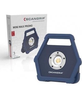 battery-powered work lamp COB LED 900 lumens, Powerbank USB, MINI MAX PROMO Scangrip [49.0530] limited edition