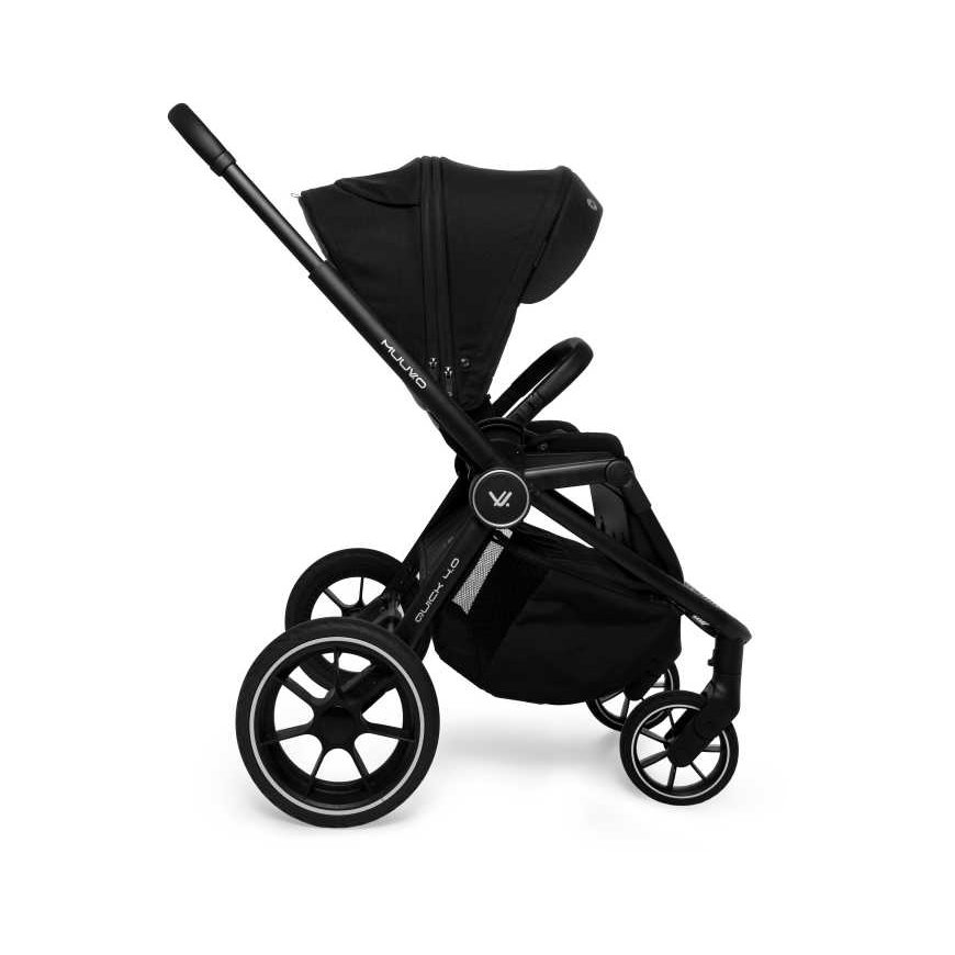 MUUVO Quick 4.0 universalus vežimėlis Classic Juodas 2in1 SET – 3