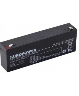 Akumuliatorius AGM EUROPOWER EP serija 12V 2.3Ah (tarnavimo laikas 6-9 metai)