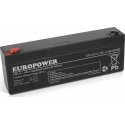 Akumuliatorius AGM EUROPOWER EP serija 12V 2.3Ah (tarnavimo laikas 6-9 metai)