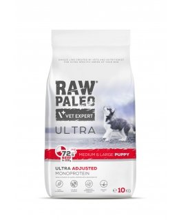 RAW PALEO Ultra Medium&Large Puppy Beef - kuivtoit kutsikatele - 10 kg