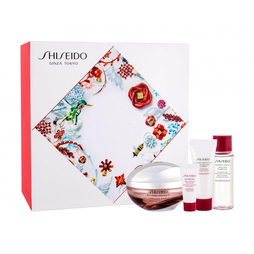 Shiseido SET BIO-PERFORMANCE Liftdynamic Kremas 50mlClarifiying valomosios putos 15mlMinkštiklis 30mlUltimune Power infuzinis ko – 2