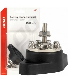 Akumuliatoriaus jungties paskirstymo bloko šynų juosta 8 kartus max 48v 160a amio-03807