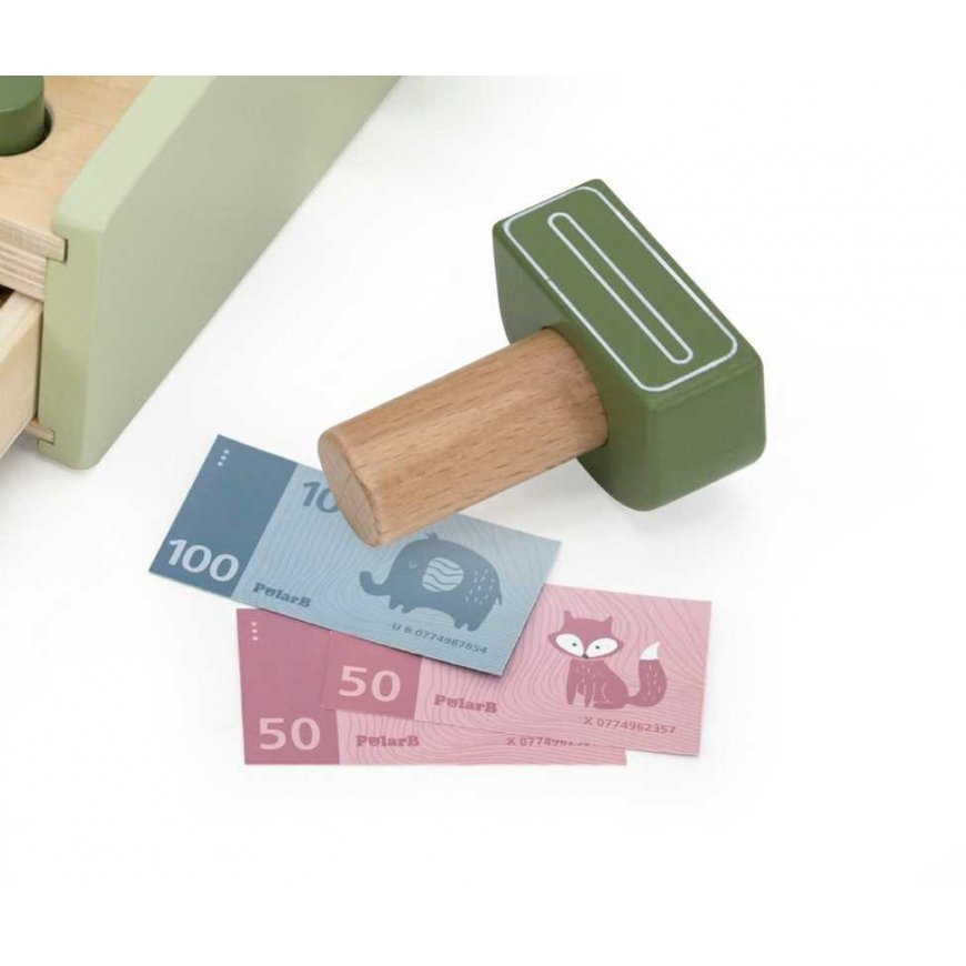 Viga Toys Green wooden cash register box – 4