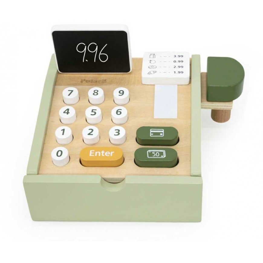 Viga Toys Green wooden cash register box – 5
