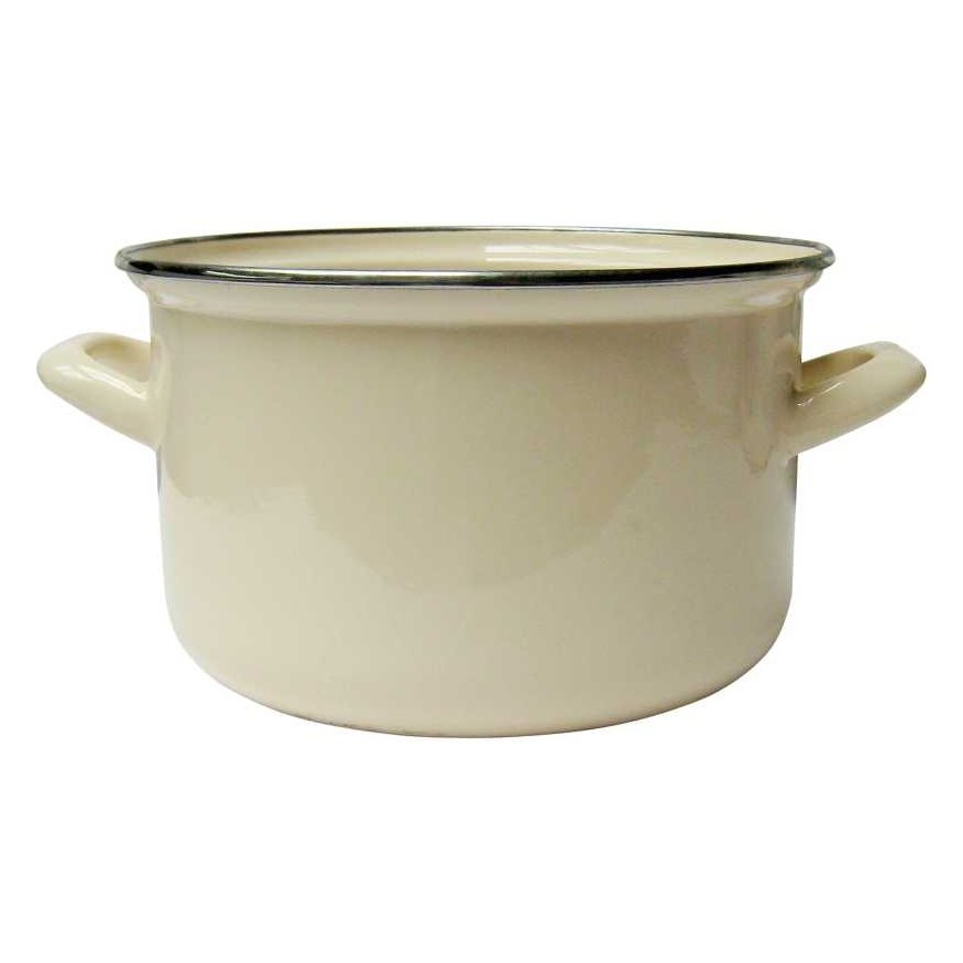 Puodas emaliowany 20 cm 3,6 l kreminė EMALIA OLKUSZ