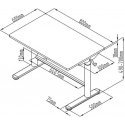 Manually adjustable table Spacetronik XD SPE-X101A