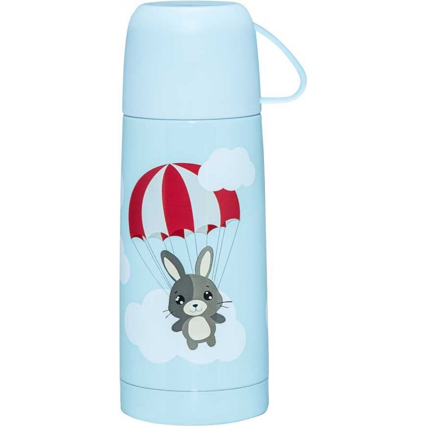 Thermos for children with Betty i Bunny cup 320 ml blue AMBITION JUNIOR