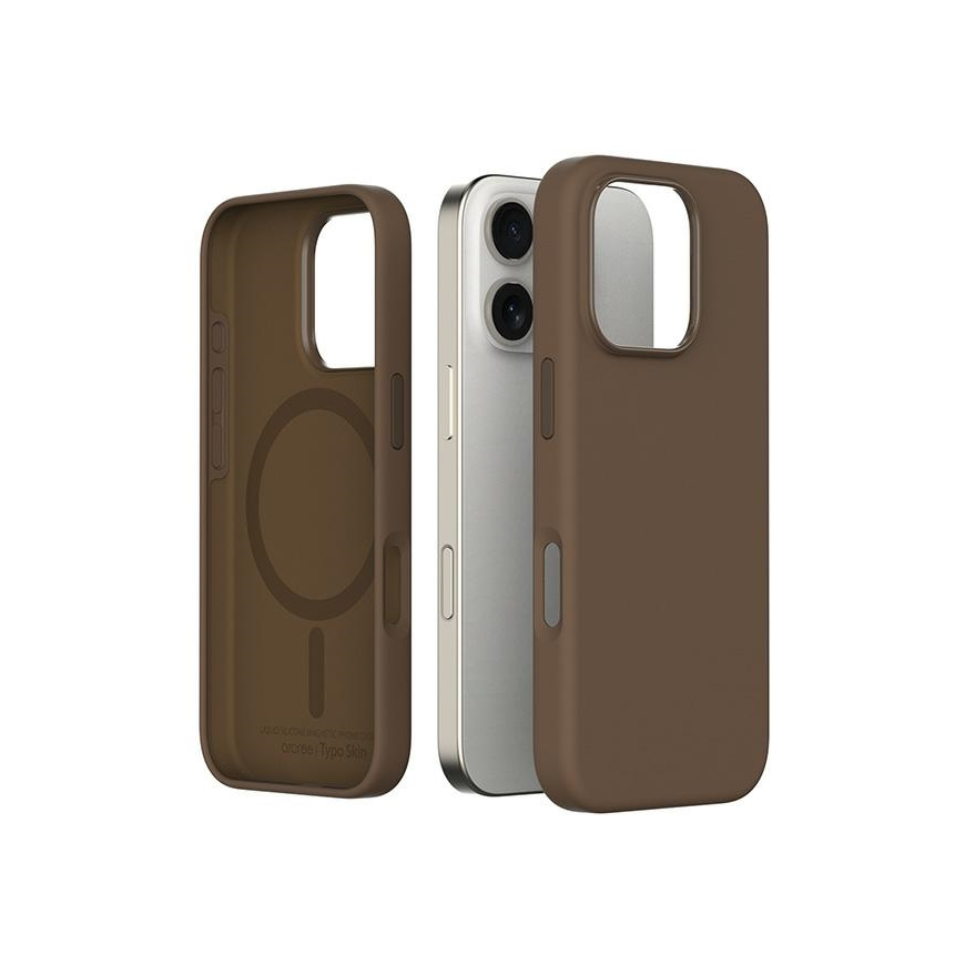 Dėklas Araree etui Typoskin M iPhone 16 Pro 6.3" ruda/golden ruda AR20-02117C – 2