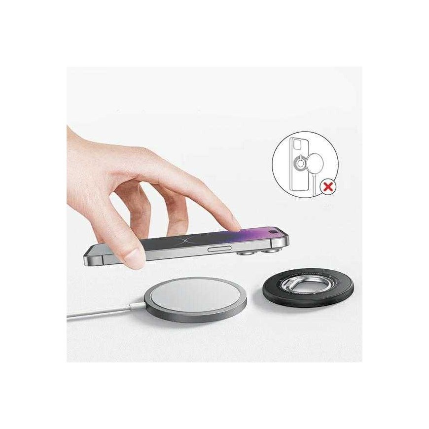 SODI Dwustronny magnetyczny Ring Stand BM-350 juoda/juodas MagSafe – 5