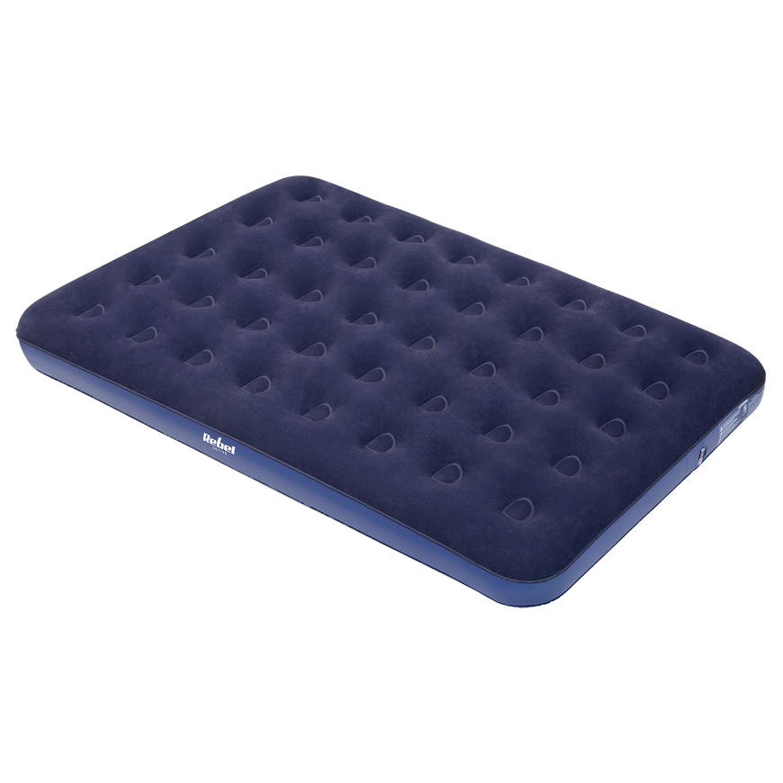 Rebel Double inflatable sleeping mattress + pump, 186 x 130 x 22 cm – 3