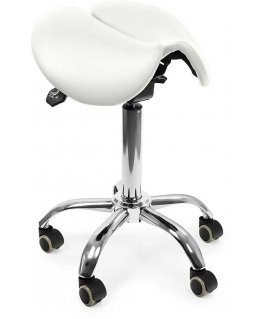 Spacetronik Ergonomic adjustable stool SELLA white