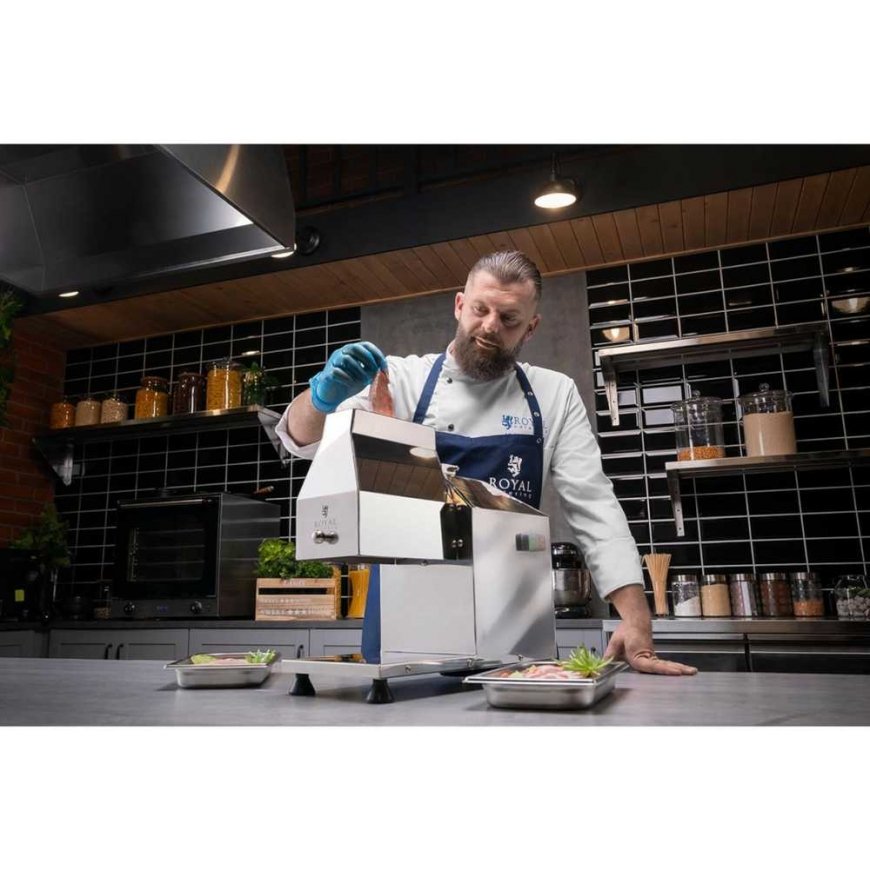 Royal Catering Kepsnių pjaustyklė mėsos minkštinimo mašina elektrinė 230V 350W – 5