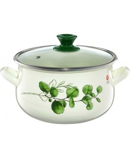 Enamel pot Eucalyptus 2.2 l ENAMEL OLKUSZ