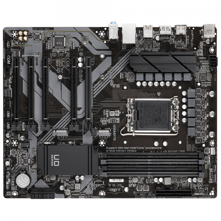 GIGABYTE B760 DS3H DDR4 emolevy Intel B760 Express LGA 1700 ATX – 5