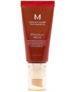Missha M Perfect Cover BB Cream SPF42/PA+++ multifunctional cream BB No.23 Natural brownish yellow 50ml
