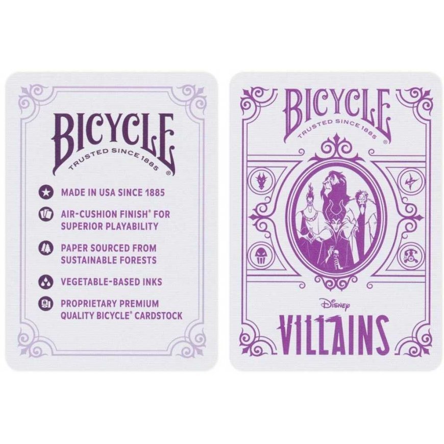 Bicycle Disney Villains Playing Cards (Purple) – 4