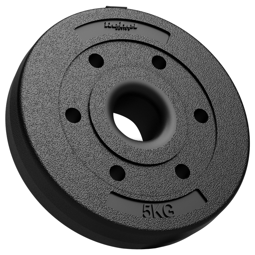 Bituminių svarelių rinkinys 4x5kg, skylė 51mm - olimpinėms štangams, REBEL ACTIVE – 2