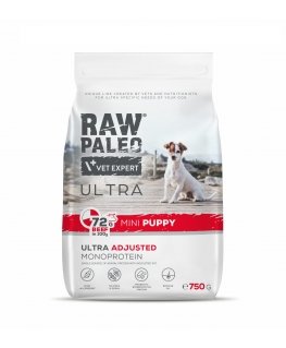 RAW PALEO Ultra Mini Puppy Beef - dry food for puppies of small breeds - 750 g