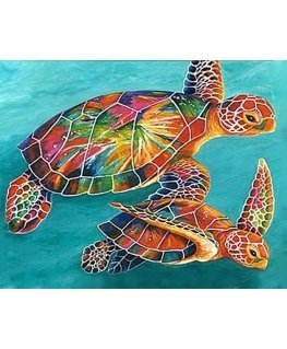 Beldizart Sea turtles 48*38 cm WD064