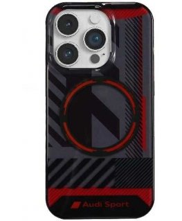 Apple iPhone 14 Pro Audi case IML Sport MagSafe Case (AU-IMLMIP14P-RSQ/D2-BK) black color