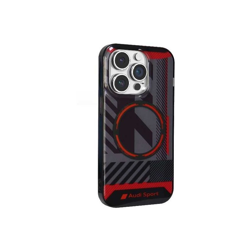 Apple iPhone 14 Pro Audi dėklas IML Sport MagSafe Case (AU-IMLMIP14P-RSQ/D2-BK) juodos spalvos – 2