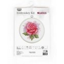 luca S Cross Stitch Kit with Hoop Included Rose Aroma 9 x 9.5cm SBC105 luca S Cross Stitch Kit with Hoop Included Rose Aroma 9 x 9.5cm SBC105