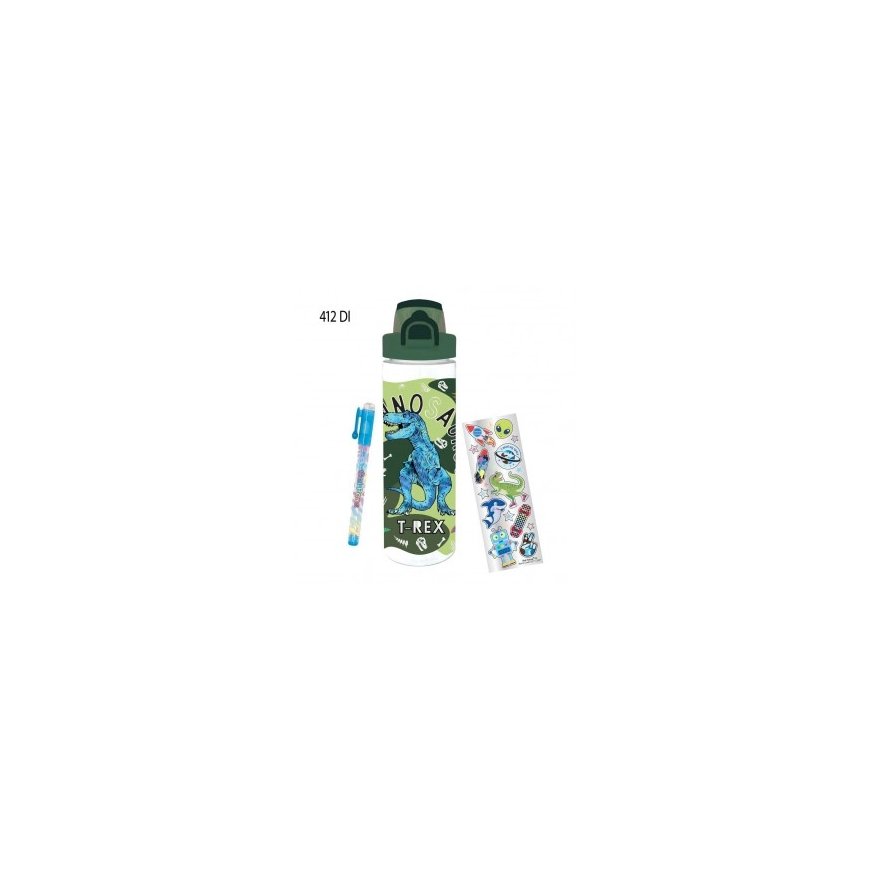Openable Hot Focus drink bottle + pen and stickers