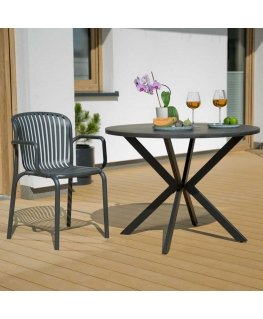 Garden table Lukka 100 cm anthracite PATIO