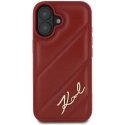 Dėklas Karl Lagerfeld KLHCP16SPQDSMGR iPhone 16 6.1" raudona/red hardcase Quilted Signature Dėklas Karl Lagerfeld KLHCP16SPQDSMGR iPhone 16 6.1" raudona/red hardcase Quilted Signature