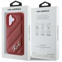 Dėklas Karl Lagerfeld KLHCP16SPQDSMGR iPhone 16 6.1" raudona/red hardcase Quilted Signature Dėklas Karl Lagerfeld KLHCP16SPQDSMGR iPhone 16 6.1" raudona/red hardcase Quilted Signature