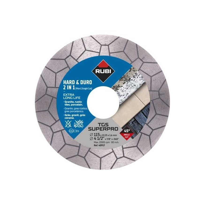 Deimantinis pjovimo diskas Rubi TGS 115 SUPER PRO 115 mm