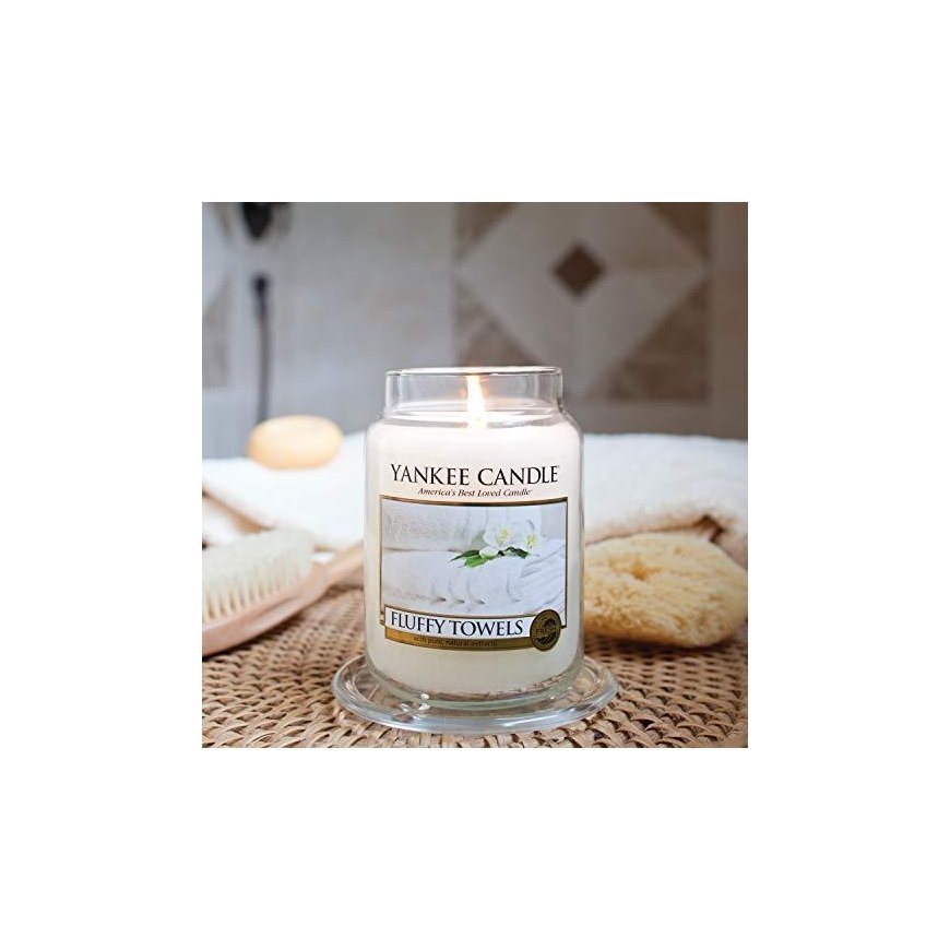 Yankee Candle Fluffy Towels Didelis stiklainis 623g – 4