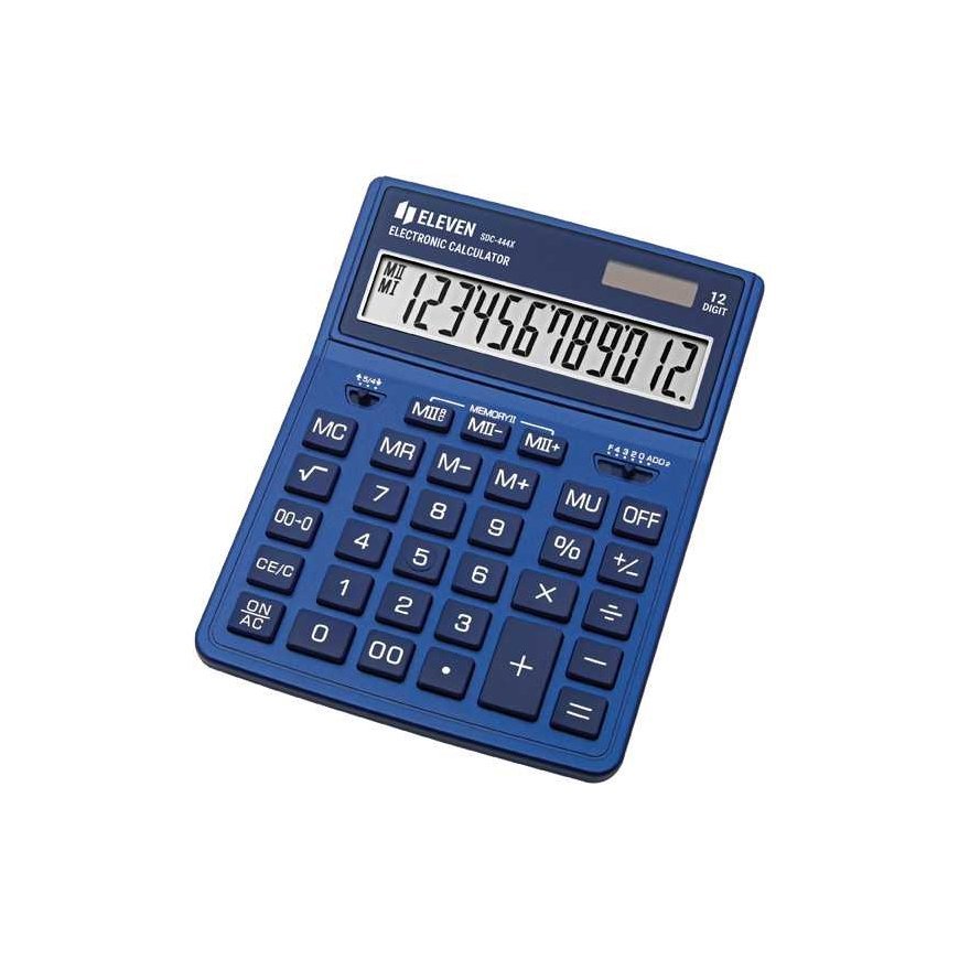 Eleven Calculator SDC444XRNVE, blue, bikorowy, 12
