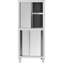 Royal Catering Stainless steel catering cabinet with sliding doors 120 kg 80 x 50 x 180 cm Royal Catering Stainless steel catering cabinet with sliding doors 120 kg 80 x 50 x 180 cm