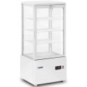 Refrigerator Royal Catering Refrigerator showcase, glass, 4 levels, 78 l - white