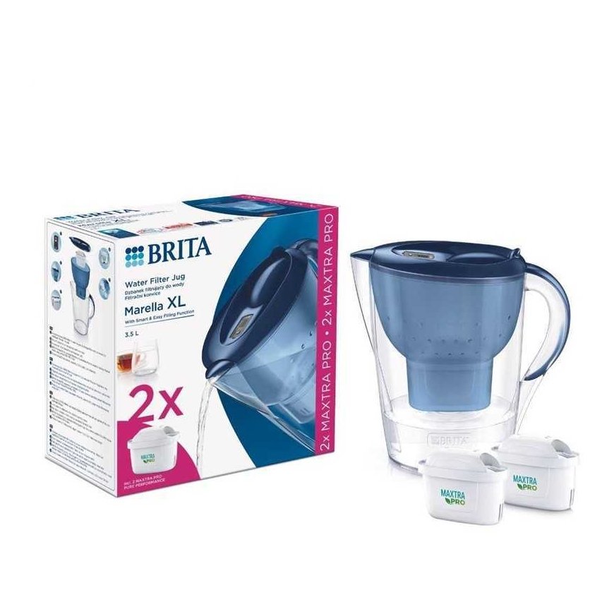 Vandens filtravimo indas Brita MARELLA XL, 3.5 l, mėlyna – 4