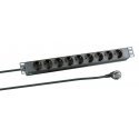 EFB Elektronik EK631DE.1 pikendusjuhe 2 m 9 vahelduvvoolu kontakt Hoonesisene Must