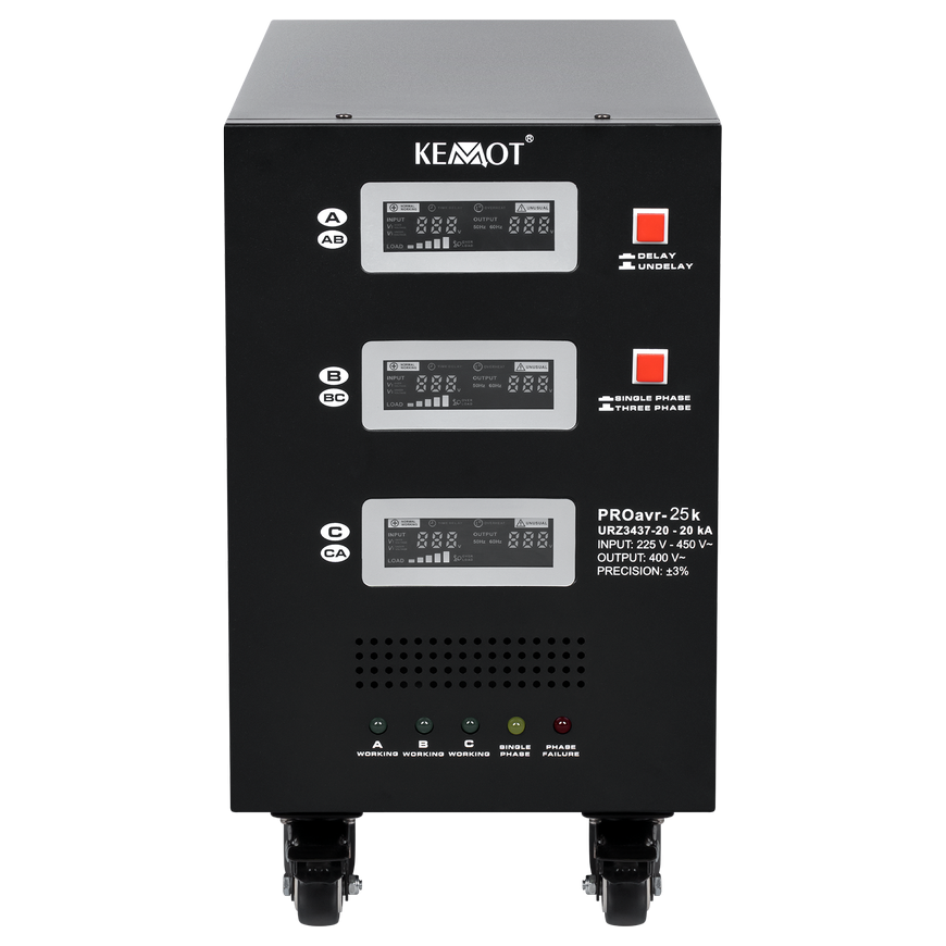 LP Automatic three-phase voltage stabilizer KEMOT PROavr-25k – 4