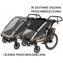 Thule Chariot Cross 2 Dviguba dviračio priekaba | G3 išblukęs chaki Thule Chariot Cross 2 Dviguba dviračio priekaba | G3 išblukęs chaki