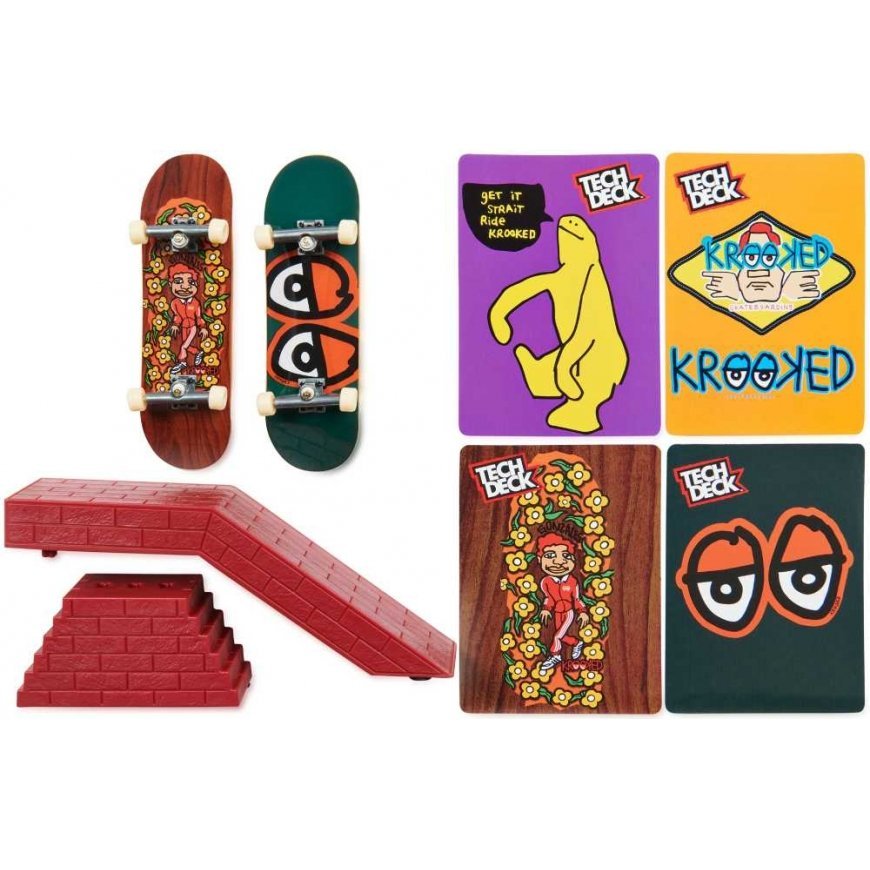 2xDeskorolki fingerboard Krooked VS Series schody Tech Deck – 2
