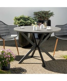 Garden table Lukka 100 cm gray PATIO